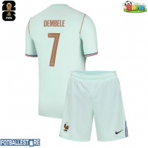 Frankrike Ousmane Dembele #7 Bortedraktsett Barn VM 2026 Kortermet (+ Korte bukser)